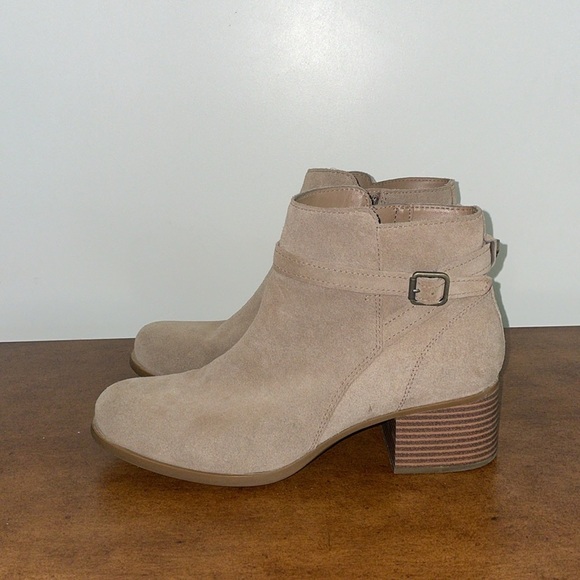 Koolaburra By Ugg Womens Erena Ankle Booties Brown Block Heels Zip Buckle Sz 10 - Picture 4 of 15